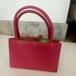 NEW Adrienne Vittadin Pink Leather Handbag